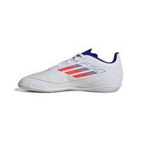 adidas F50 Club Zaalvoetbalschoenen (IN) Kids Wit Rood Blauw