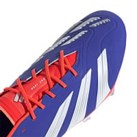 adidas Predator Elite IJzeren-Nop Voetbalschoenen (SG) Blauw Wit Rood