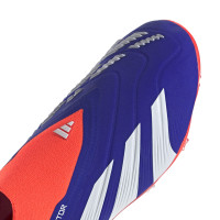 adidas Predator Elite Veterloze Gras Voetbalschoenen (FG) Kids Blauw Wit Rood