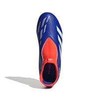 adidas Predator League Veterloze Gras Voetbalschoenen (FG) Kids Blauw Wit Rood