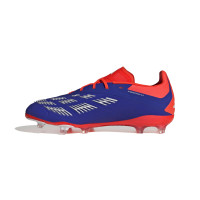 adidas Predator Elite Gras Voetbalschoenen (FG) Kids Blauw Wit Rood