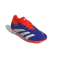 adidas Predator Elite Gras Voetbalschoenen (FG) Kids Blauw Wit Rood