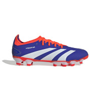 adidas Predator Pro Gras / Kunstgras Voetbalschoenen (MG) Blauw Wit Rood