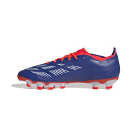 adidas Predator League Gras / Kunstgras Voetbalschoenen (MG) Blauw Wit Rood