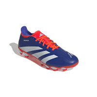 adidas Predator League Gras / Kunstgras Voetbalschoenen (MG) Blauw Wit Rood