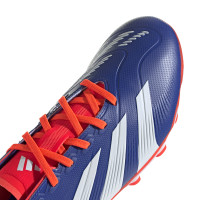 adidas Predator League Gras / Kunstgras Voetbalschoenen (MG) Blauw Wit Rood