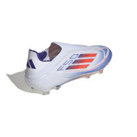 adidas F50 Elite Veterloze Gras Voetbalschoenen (FG) Wit Rood Blauw