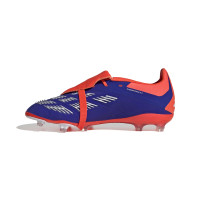 adidas Predator Elite FT Gras Voetbalschoenen (FG) Kids Blauw Wit Rood