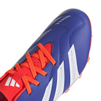 adidas Predator Club Gras / Kunstgras Voetbalschoenen (MG) Blauw Wit Rood