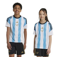 adidas Messi Trainingsshirt Kids Lichtblauw Wit Zwart Goud