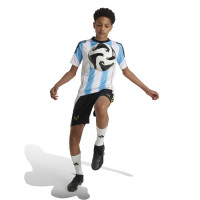 adidas Messi Trainingsshirt Kids Lichtblauw Wit Zwart Goud