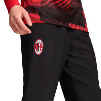 PUMA AC Milan Pre-Match Trainingsbroek Woven 2024-2025 Zwart Rood