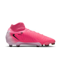 Nike Phantom Luna II Pro Gras Voetbalschoenen (FG) Felroze Lichtroze Zwart