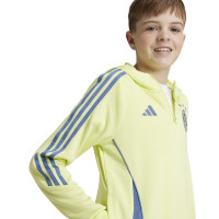 adidas Ajax Track Hoodie 2024-2025 Kids Geel Blauw