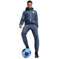 PUMA Manchester City Pre-Match Anthem Trainingsjack Woven 2024-2025 Donkerblauw Lichtblauw