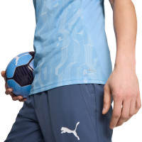 PUMA Manchester City Pre-Match Trainingsshirt 2024-2025 Lichtblauw Wit