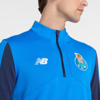 New Balance FC Porto Trainingspak 1/4-Zip 2024-2025 Blauw Donkerblauw Wit