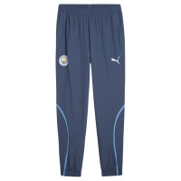 PUMA Manchester City Pre-Match Anthem Trainingspak Woven Full-Zip 2024-2025 Donkerblauw Lichtblauw