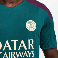 Nike Paris Saint Germain Strike Trainingsshirt 2024-2025 Groen Paars Wit Goud