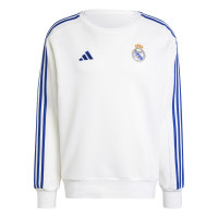 adidas Real Madrid DNA Crew Sweater 2024-2025 Wit Blauw