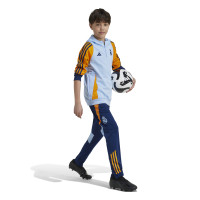 adidas Real Madrid Track Hoodie 2024-2025 Kids Lichtblauw Geel Donkerblauw