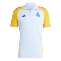 adidas Real Madrid Polo 2024-2025 Lichtblauw Geel Donkerblauw