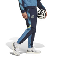 adidas Ajax Culturewear Trainingsbroek Woven 2024-2025 Blauw Lichtblauw Geel