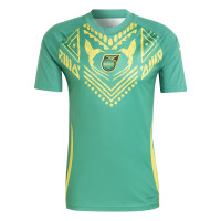 adidas Jamaica Pre-Match Trainingsshirt 2024-2026 Donkergroen