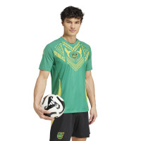 adidas Jamaica Pre-Match Trainingsshirt 2024-2026 Donkergroen