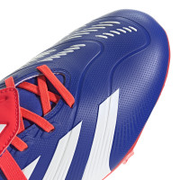 adidas Predator League FT Gras Voetbalschoenen (FG) Blauw Wit Rood