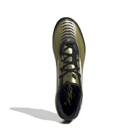 adidas F50 Messi Pro Gras Voetbalschoenen (FG) Goud Zwart Wit