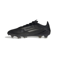 adidas F50 Pro Gras Voetbalschoenen (FG) Zwart Grijs Goud