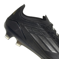 adidas F50 Pro Gras Voetbalschoenen (FG) Zwart Grijs Goud