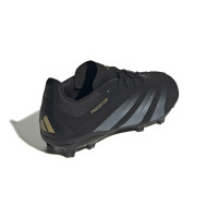 adidas Predator Elite Gras Voetbalschoenen (FG) Kids Zwart Grijs Goud