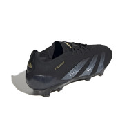 adidas Predator Elite Gras Voetbalschoenen (FG) Zwart Grijs Goud