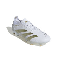 adidas Predator Elite IJzeren-Nop Voetbalschoenen (SG) Wit Goud