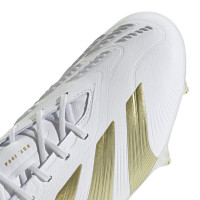 adidas Predator Elite IJzeren-Nop Voetbalschoenen (SG) Wit Goud