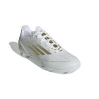 adidas F50 League Gras Voetbalschoenen (FG) Wit Goud