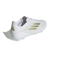 adidas F50 League Gras Voetbalschoenen (FG) Wit Goud