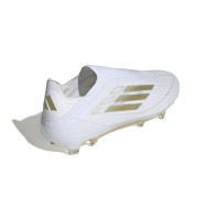 adidas F50 Elite Veterloze Gras Voetbalschoenen (FG) Wit Goud