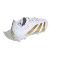 adidas Predator Elite Gras Voetbalschoenen (FG) Kids Wit Goud