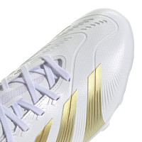 adidas Predator League Gras / Kunstgras Voetbalschoenen (MG) Wit Goud