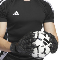 adidas Predator Match Fingersave Keepershandschoenen Zwart Donkergrijs