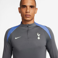 Nike Tottenham Hotspur Strike Trainingstrui 1/4-Zip 2024-2025 Donkergrijs Blauw