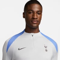 Nike Tottenham Hotspur Strike Trainingstrui 1/4-Zip 2024-2025 Lichtgrijs Blauw