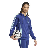 adidas Arsenal Track Hoodie 2024-2025 Donkerblauw Lichtblauw