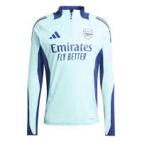 adidas Arsenal Trainingspak 1/4-Zip 2024-2025 Lichtblauw Donkerblauw