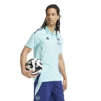 adidas Arsenal Polo 2024-2025 Lichtblauw Donkerblauw