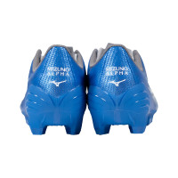 Mizuno Alpha Select Gras Voetbalschoenen (FG) Blauw Wit Goud