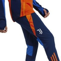 adidas Juventus Trainingspak 1/4-Zip 2024-2025 Kids Oranje Blauw Wit